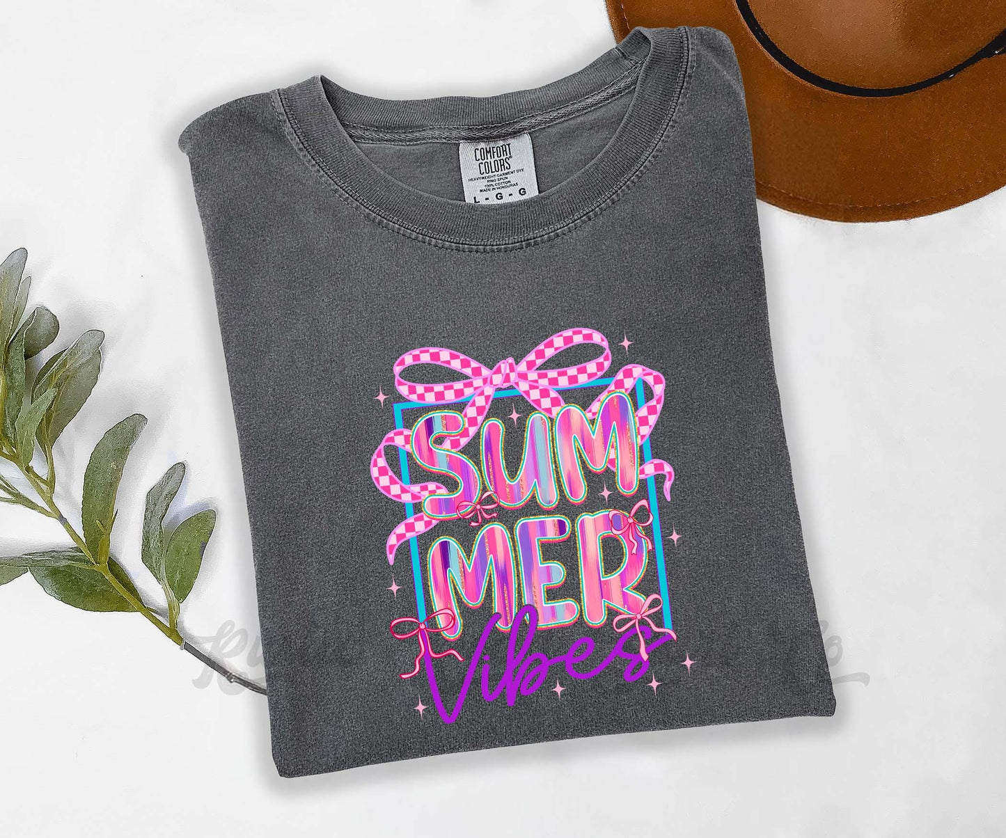 Summer Vibes Shirt, Comfort Colors® Shirt, Preppy Shirt, Summer Shirt, Oversized Shirt, Plus Sized Shirt