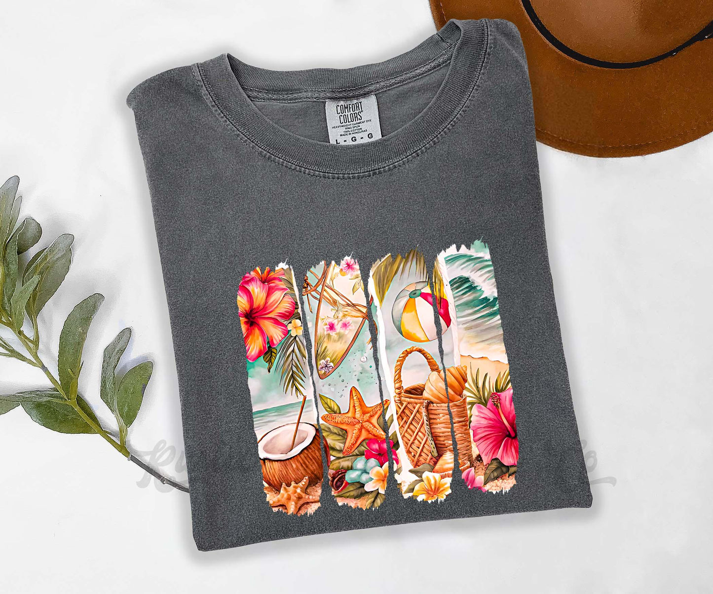 Summer Vibes Shirt, Comfort Colors® Shirt, Beach Vacation Shirt, Summer Shirt, Oversized Shirt, Plus Sized Shirt
