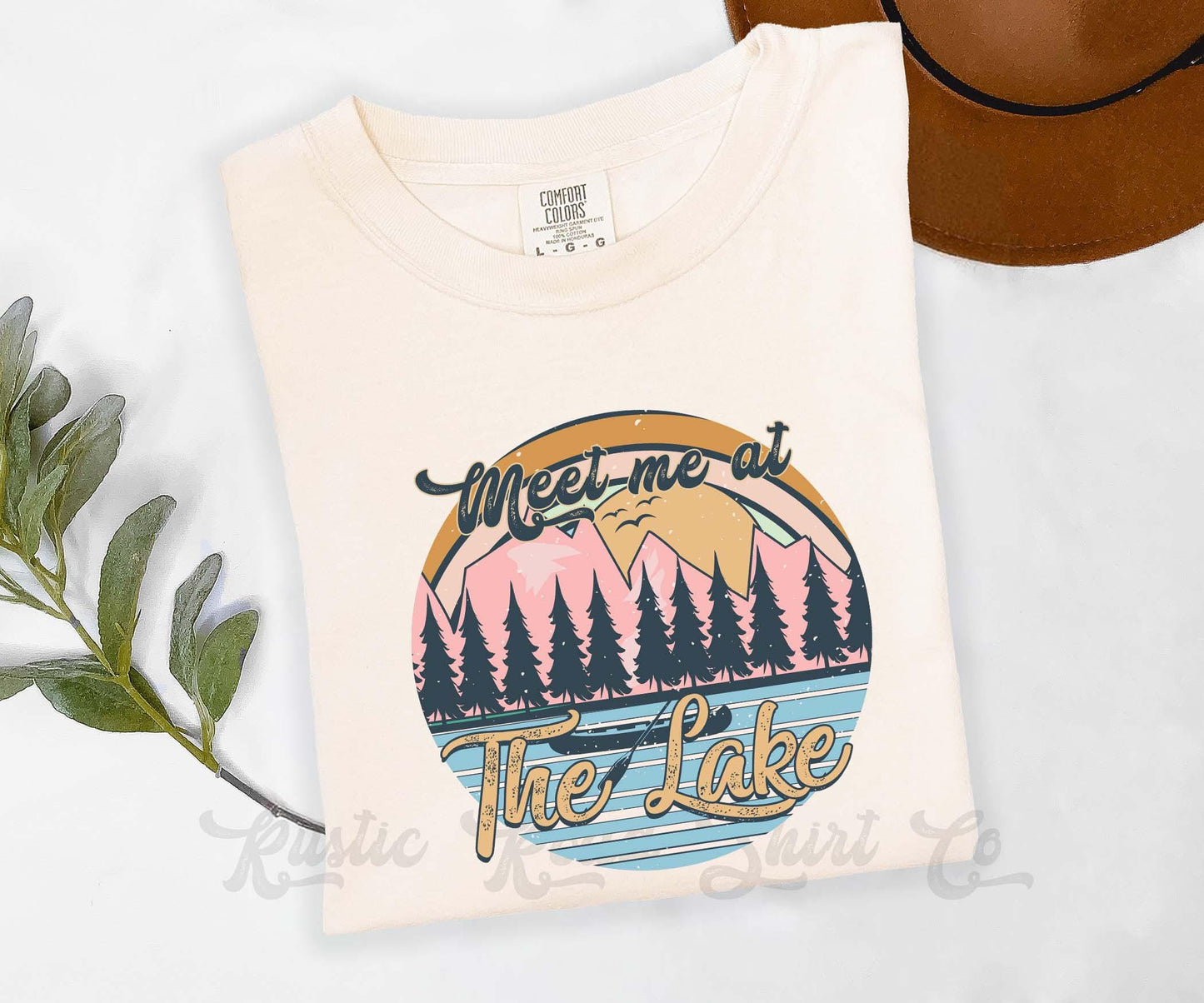 Meet Me at the Lake Shirt, Comfort Colors® Shirt, Lake Life Shirt, Summer Shirt, Oversized Shirt, Plus Sized Shirt