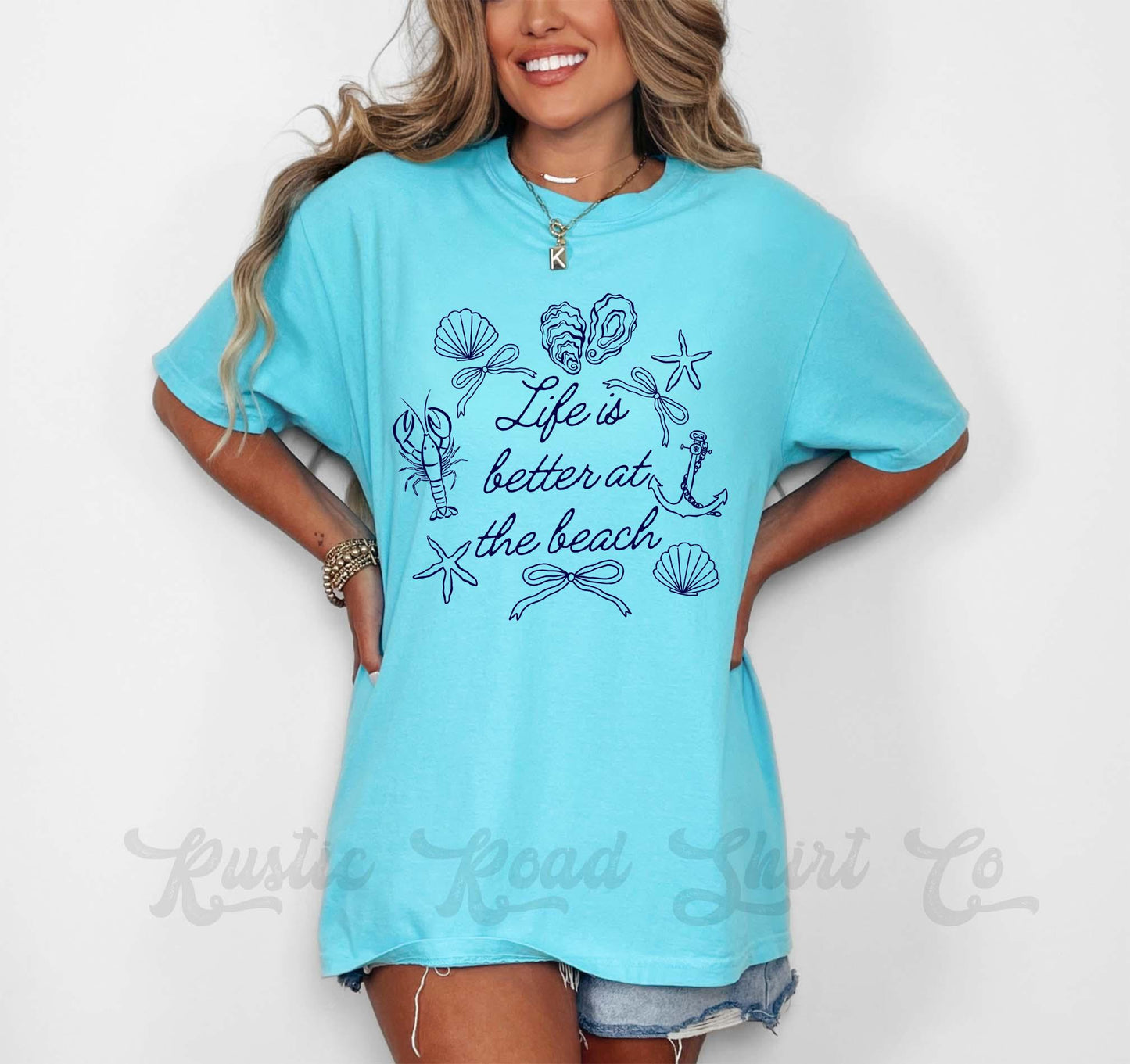 Life is Better at the Beach Shirt, Comfort Colors Shirt, Lake Life Shirt, Summer Shirt, Oversized Shirt, Plus Sized Shirt