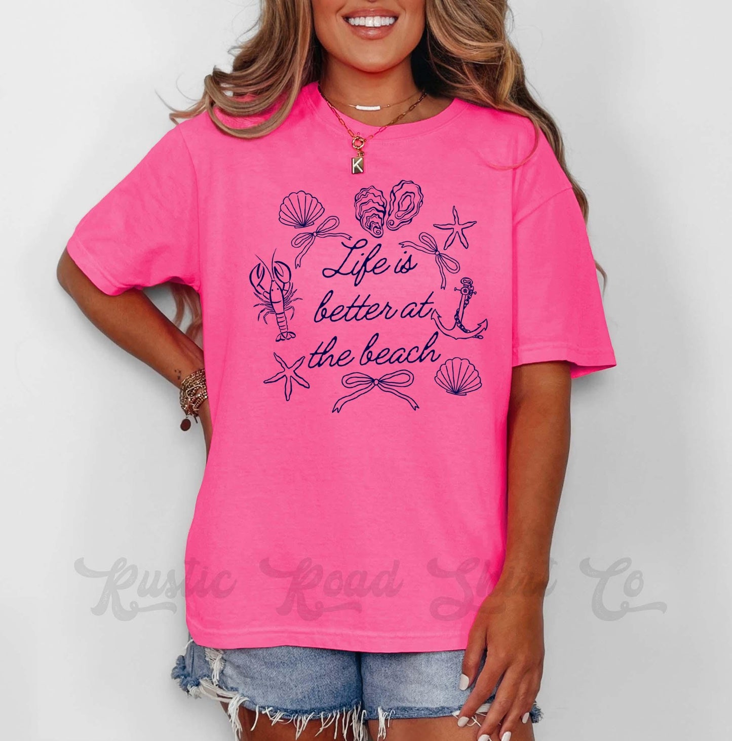 Life is Better at the Beach Shirt, Comfort Colors Shirt, Lake Life Shirt, Summer Shirt, Oversized Shirt, Plus Sized Shirt