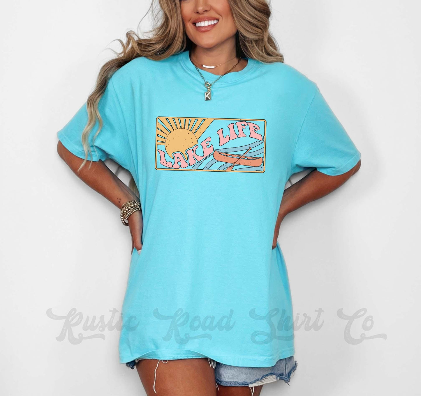Lake Life Shirt, Comfort Colors Shirt, Lake Bum Shirt, Summer Shirt, Oversized Shirt, Plus Sized Shirt