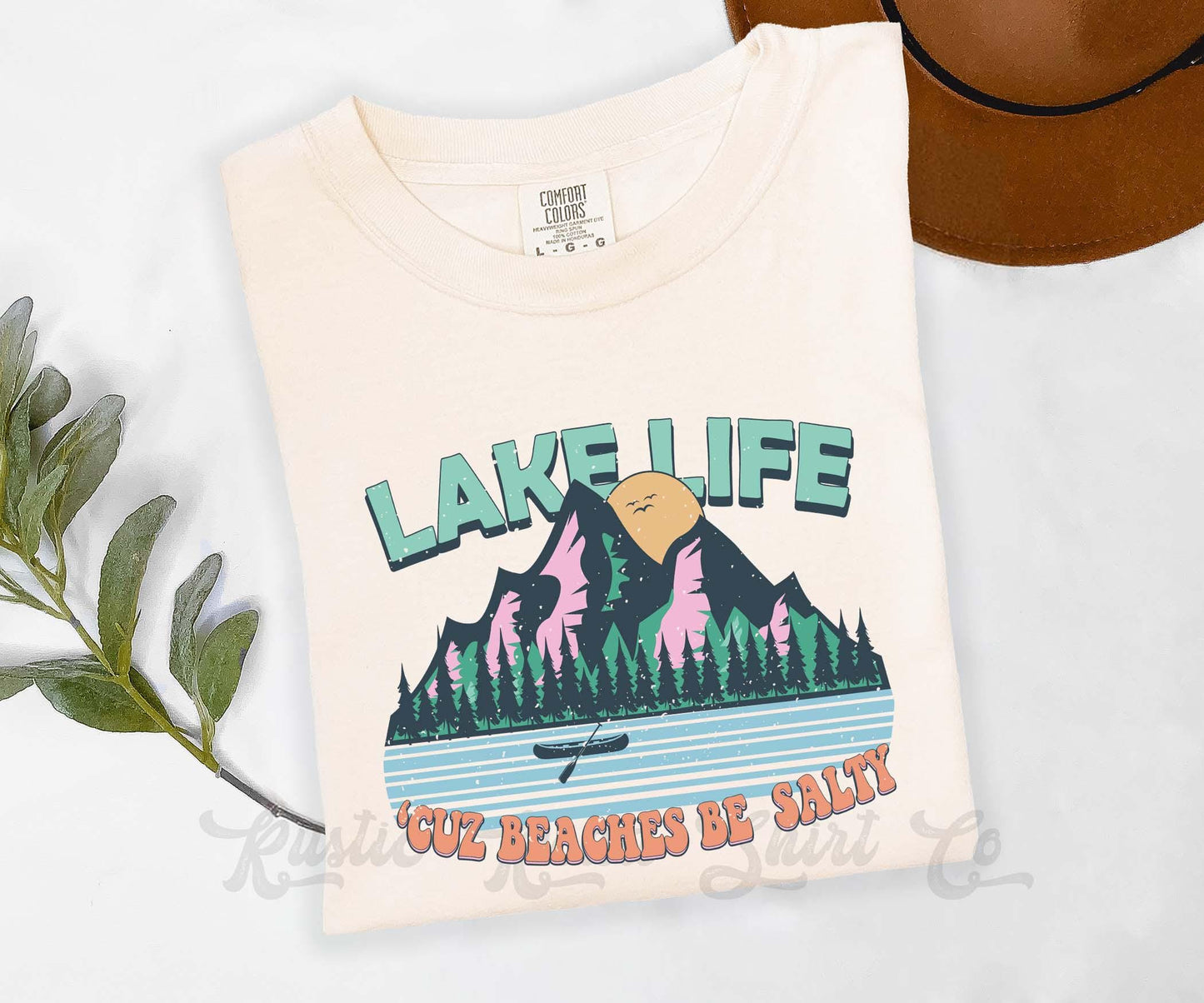 Lake Life Shirt, Comfort Colors® Shirt, Lake Bum Shirt, Summer Shirt, Oversized Shirt, Plus Sized Shirt