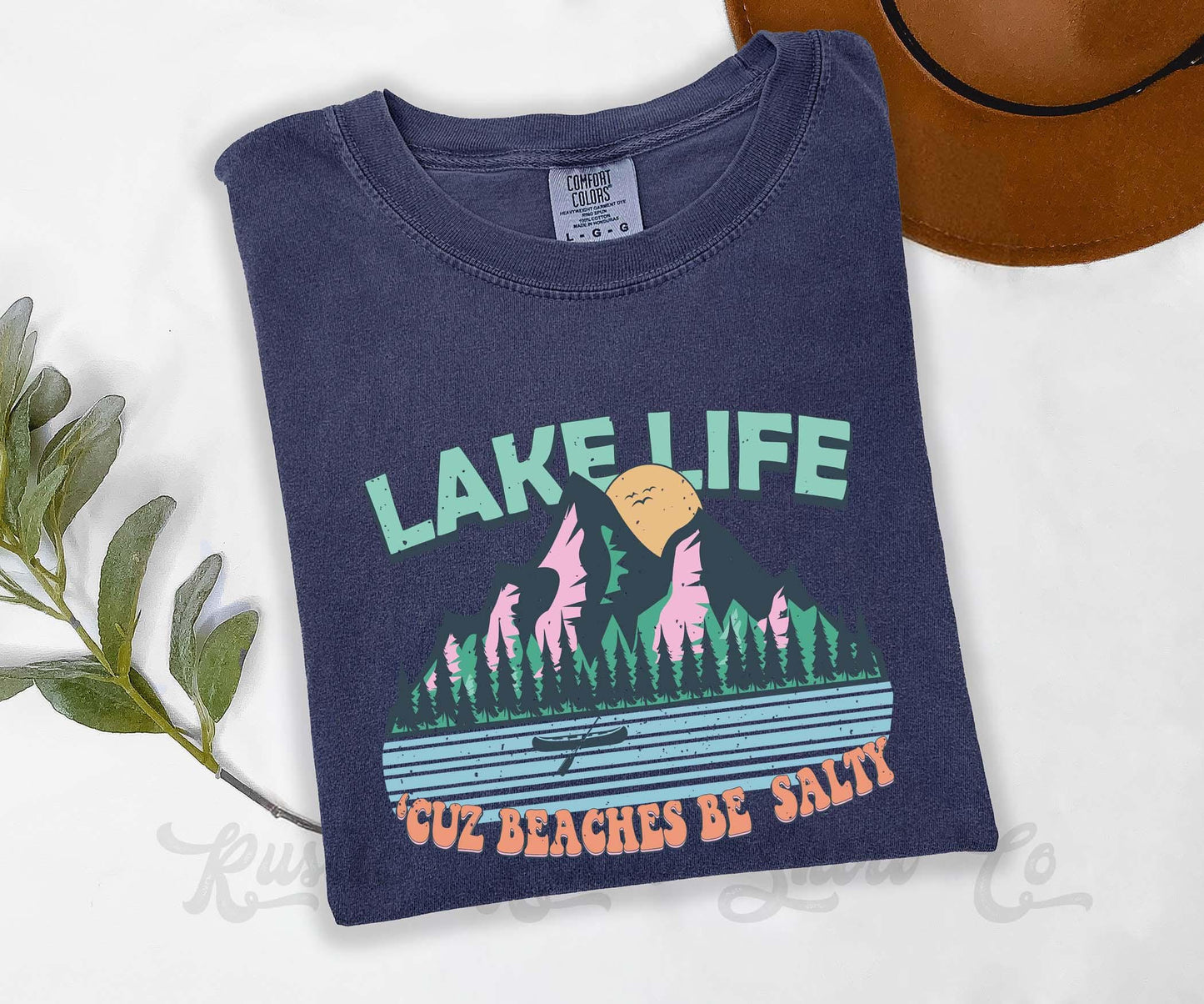 Lake Life Shirt, Comfort Colors® Shirt, Lake Bum Shirt, Summer Shirt, Oversized Shirt, Plus Sized Shirt