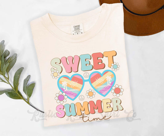 Summer Time Shirt, Comfort Colors® Shirt, Lake Bum Shirt, Summer Shirt, Oversized Shirt, Plus Sized Shirt