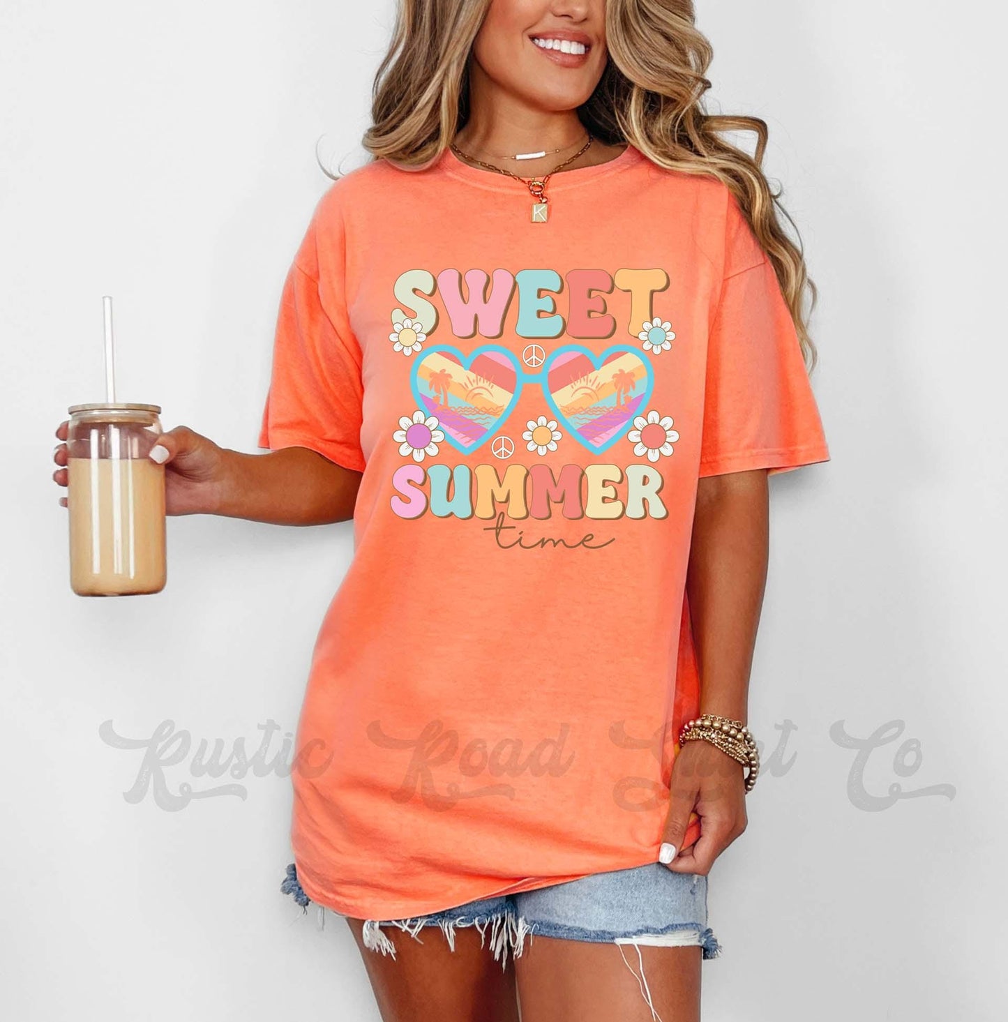 Summer Time Shirt, Comfort Colors® Shirt, Lake Bum Shirt, Summer Shirt, Oversized Shirt, Plus Sized Shirt