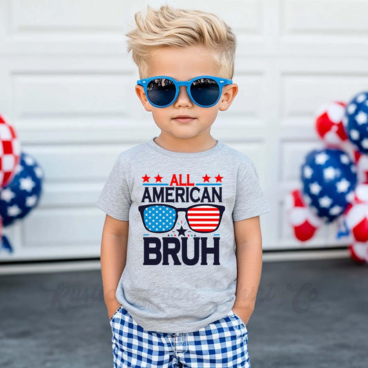 All American Bruh Shirt, Boys 4th of July Shirt, Kids 4th of July Shirt, Bruh 4th Of July, Funny 4th of July Shirt