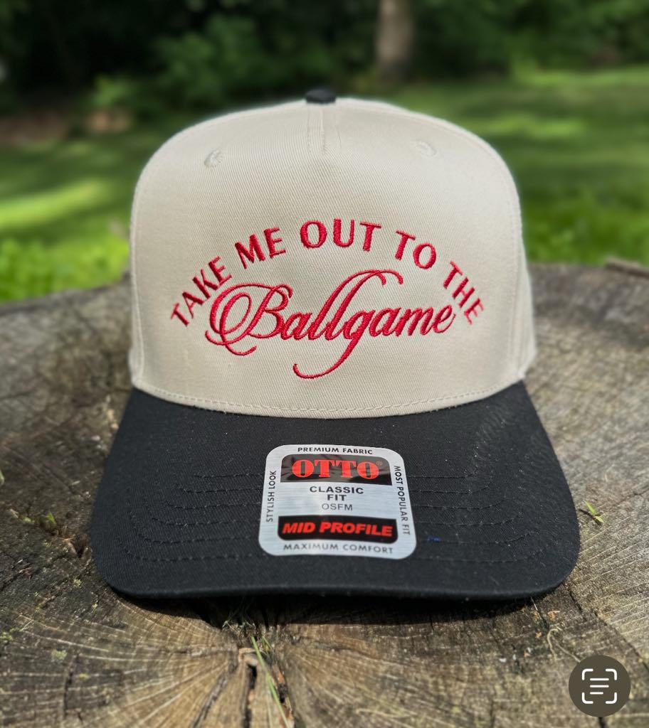 Baseball Mom Embroidered Hat, Take Me Out to the Ballgame Hat, Funny Trucker Hat, Retro Trucker Hat