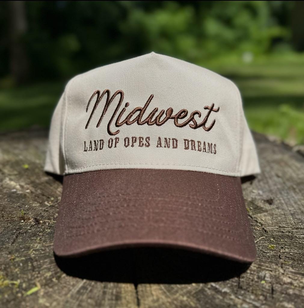 Midwest Embroidered Hat, Ope Trucker Hat, Funny Trucker Hat, Retro Trucker Hat