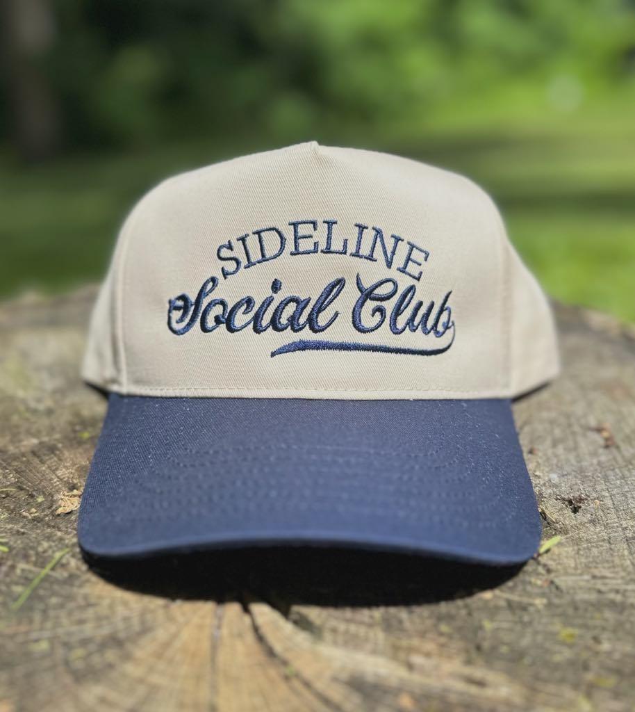 Sideline Social Club Hat, Football Mom Hat, Socce Trucker Hat, Retro Trucker Hat