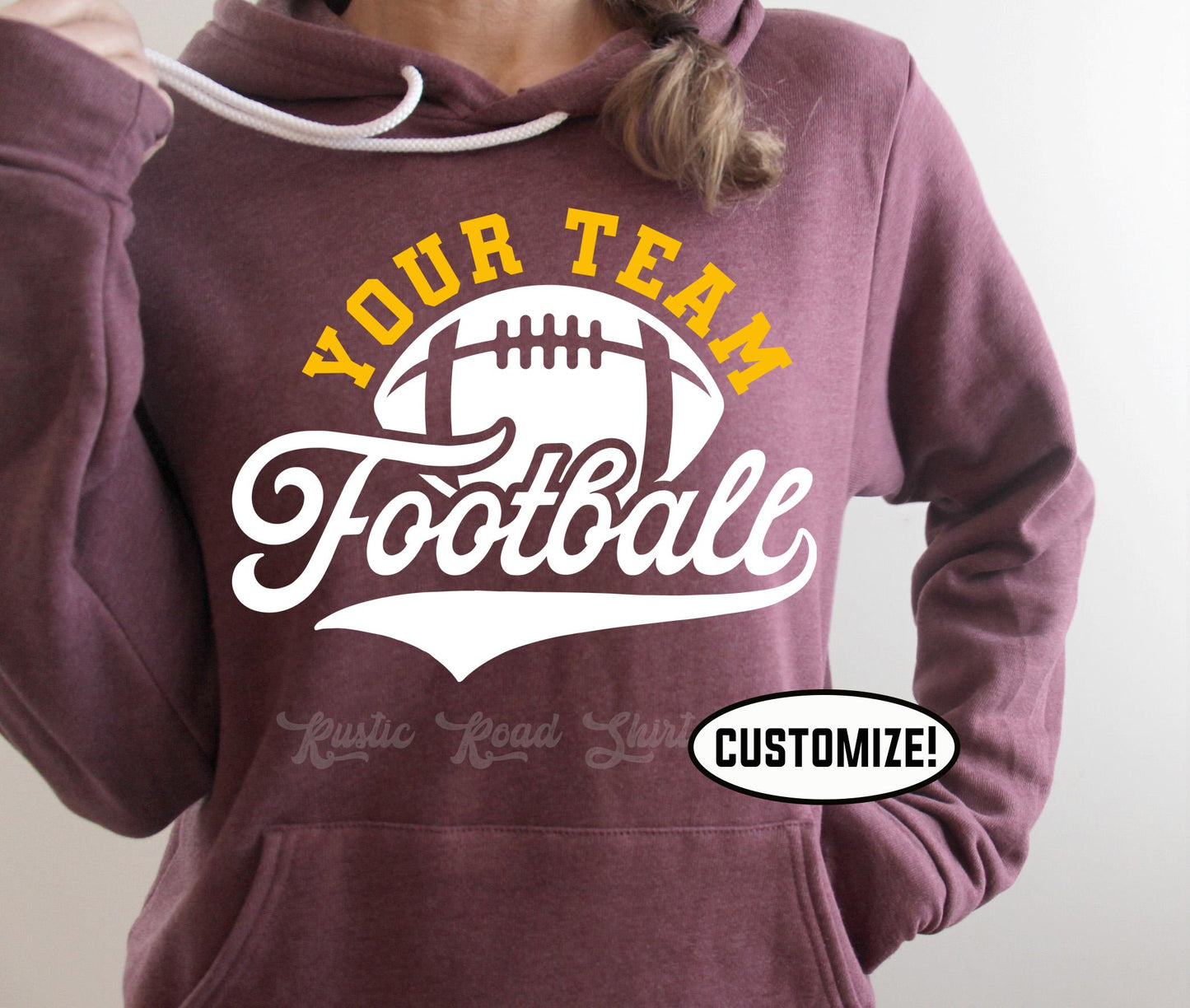 Football Team Sweatshirt, Football Mom Sweatshirt, Football Gameday Sweatshirt, Football Hoodie, Custom Football Sweatshirt