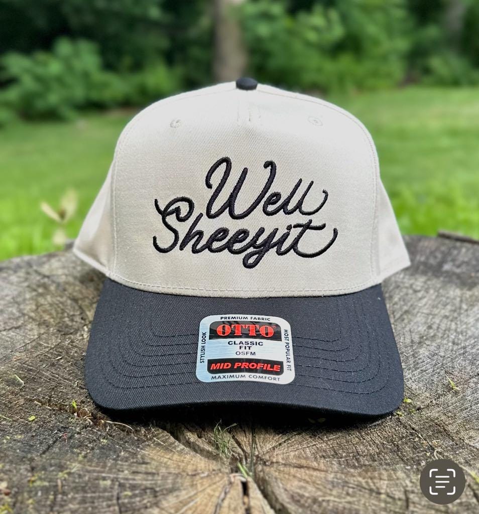 Well Sheeyit Trucker Hat, Embroidered Trucker Hat, Funny Trucker Hat, Retro Trucker Hat