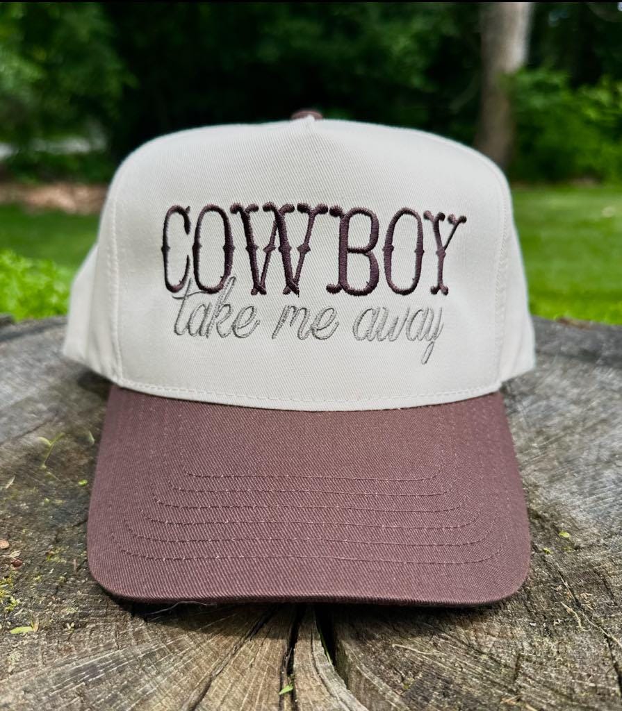 Cowboy Trucker Hat, Western Embroidered Trucker Hat, Funny Trucker Hat, Retro Trucker Hat