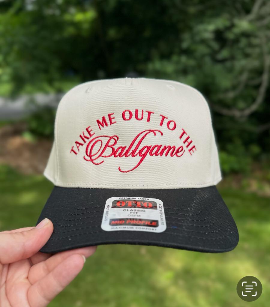 Baseball Mom Embroidered Hat, Take Me Out to the Ballgame Hat, Funny Trucker Hat, Retro Trucker Hat