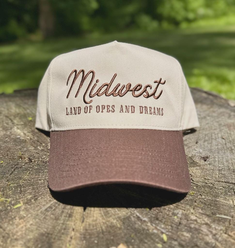Midwest Embroidered Hat, Ope Trucker Hat, Funny Trucker Hat, Retro Trucker Hat