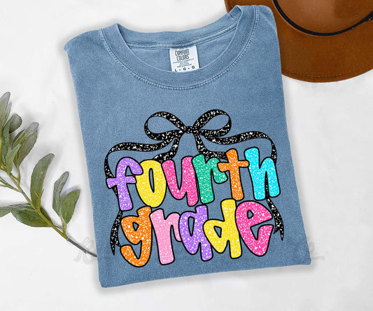 4th Grade Teacher Shirt, Fourth Grade Shirt, Comfort Colors Shirt, Elementary School Grades Shirt, Teacher Shirt, Back to School Shirt