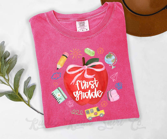 First Grade Teacher Shirt, Comfort Colors Shirt, First Grade Shirt, Teacher Shirt, Back to School Shirt