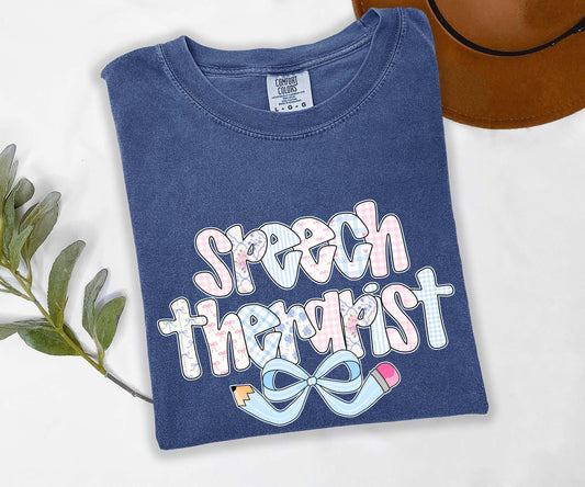 Speech Therapist Comfort Colors Shirt, Back to School Shirt, Teacher Shirt, Back to School Shirt