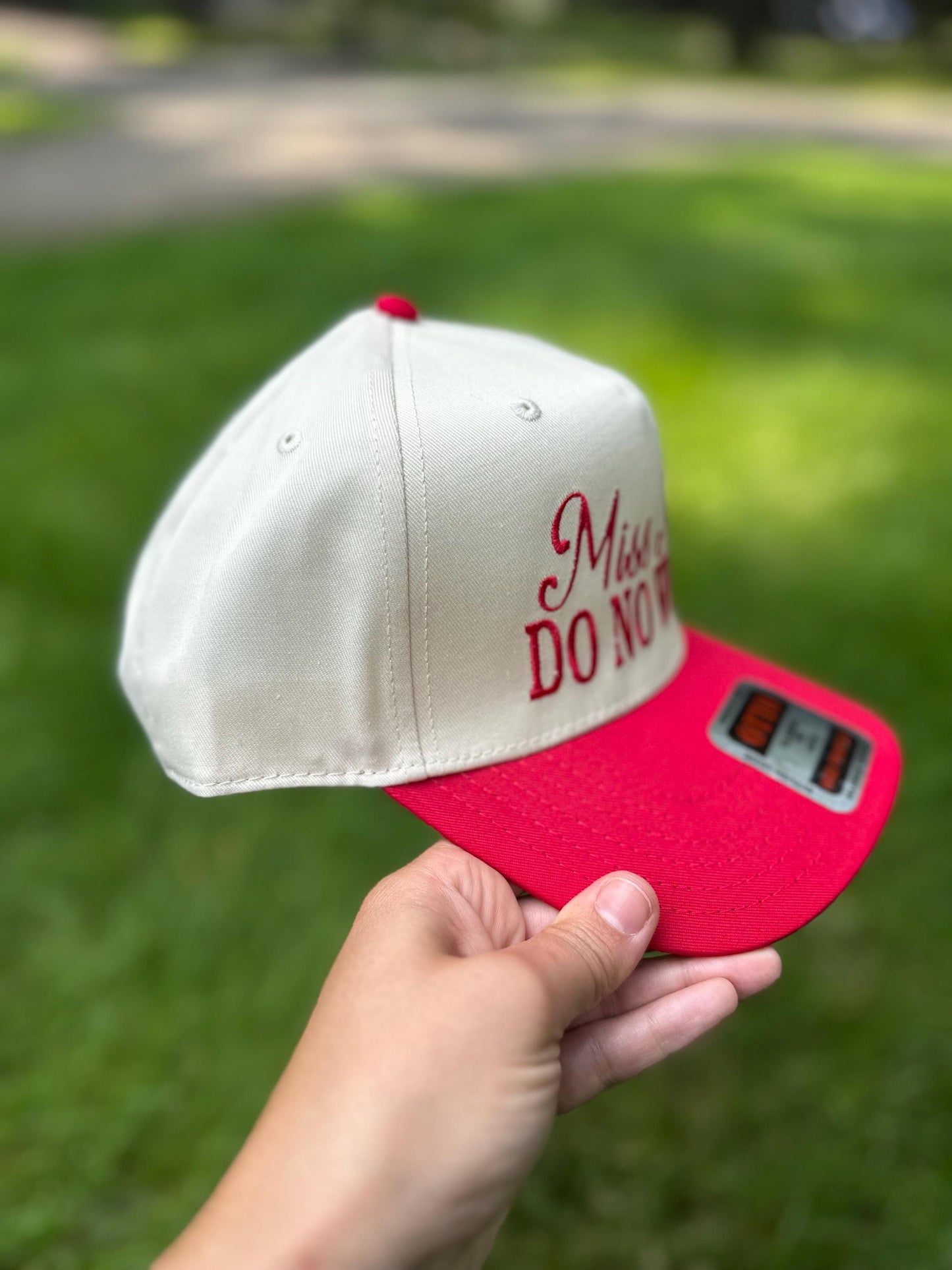 Miss Never Do No Wrong Hat, Embroidered Trucker Hat, Embroidered Team Hat, Custom Trucker Hat