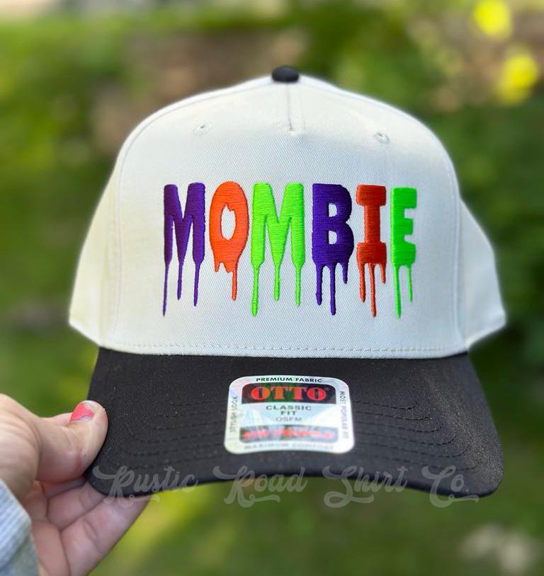 Halloween Trucker Hat, Embroidered Halloween Hat, Mombie Trucker Hat, Mom Halloween Hat