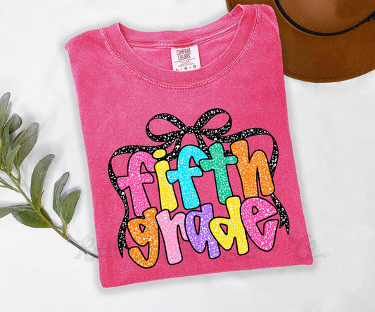 5th Grade Teacher Shirt, Fifth Grade Shirt, Comfort Colors Shirt, Elementary School Grades Shirt, Teacher Shirt, Back to School Shirt