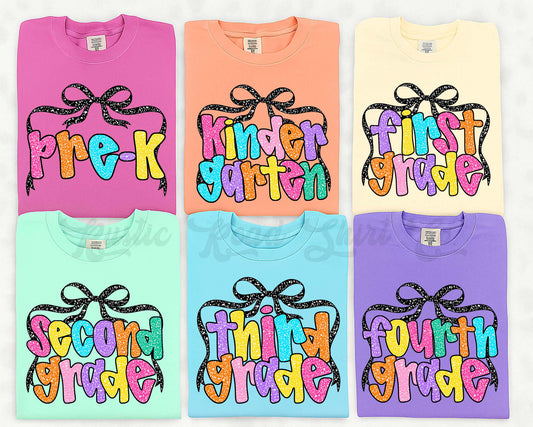Back to School Shirt, Comfort Colors Shirt, Elementary School Grades Shirt, Teacher Shirt, Back to School Shirt
