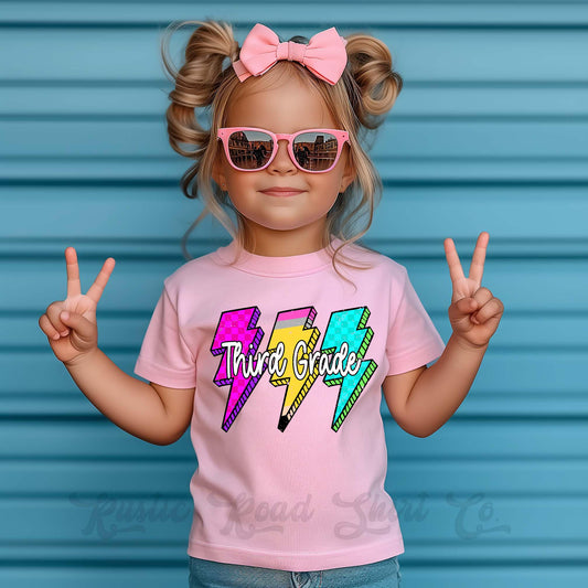 3rd Grade Girls Shirt, First Day of School Girls Shirt, Comfort Colors Shirt, Teacher Shirt, Back to School Shirt