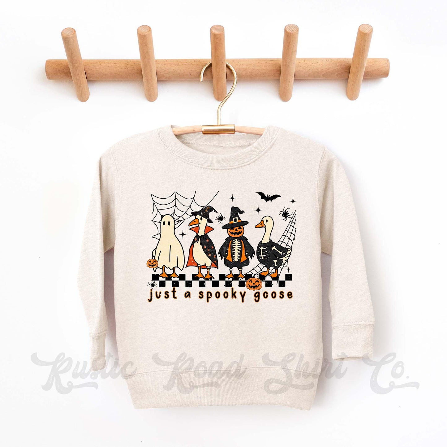 Spooky Goose Sweatshirt, Halloween Sweatshirt, Kids Halloween Sweatshirt, Retro Halloween Sweatshirt, Ghost Neon Shirt
