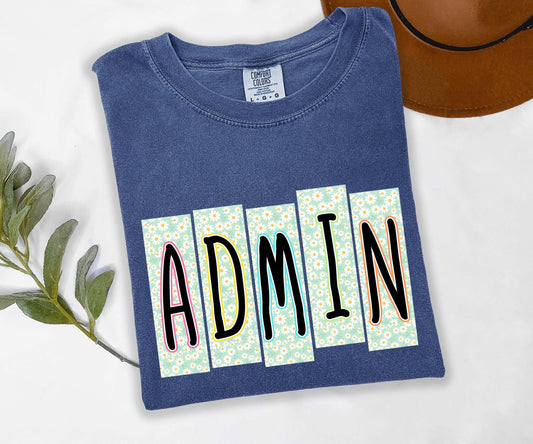 Admin Office Staff Comfort Colors Shirt, Back to School Shirt, Teacher Shirt, Back to School Shirt