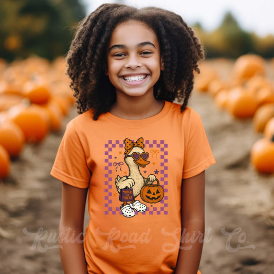 Girls Goose Shirt, Toddler Halloween Shirt, Retro Halloween Shirt, Ghost Boo Shirt, Youth Halloween Shirt