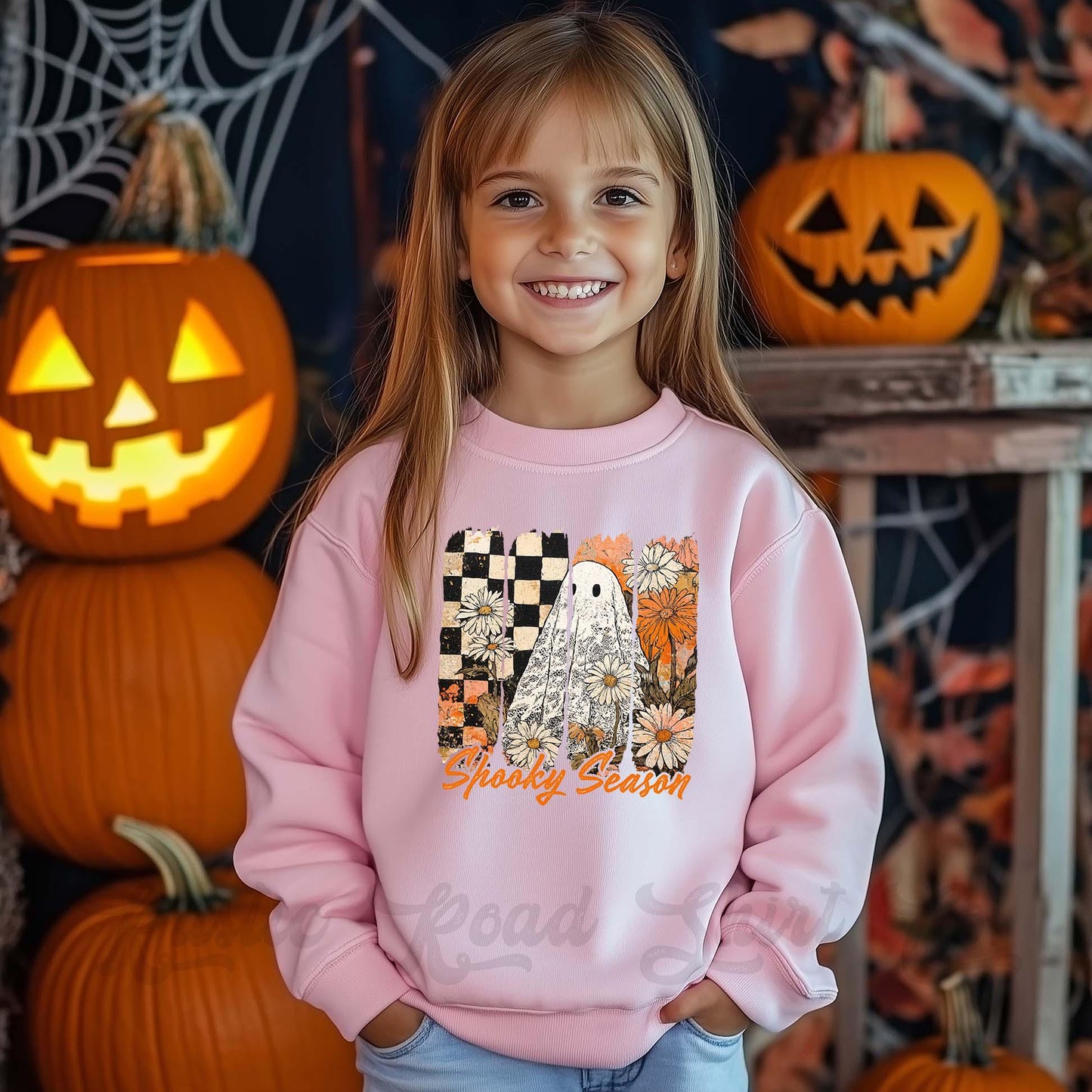 Spooky Season Sweatshirt, Halloween Sweatshirt, Kids Halloween Sweatshirt, Retro Halloween Sweatshirt, Ghost Neon Shirt