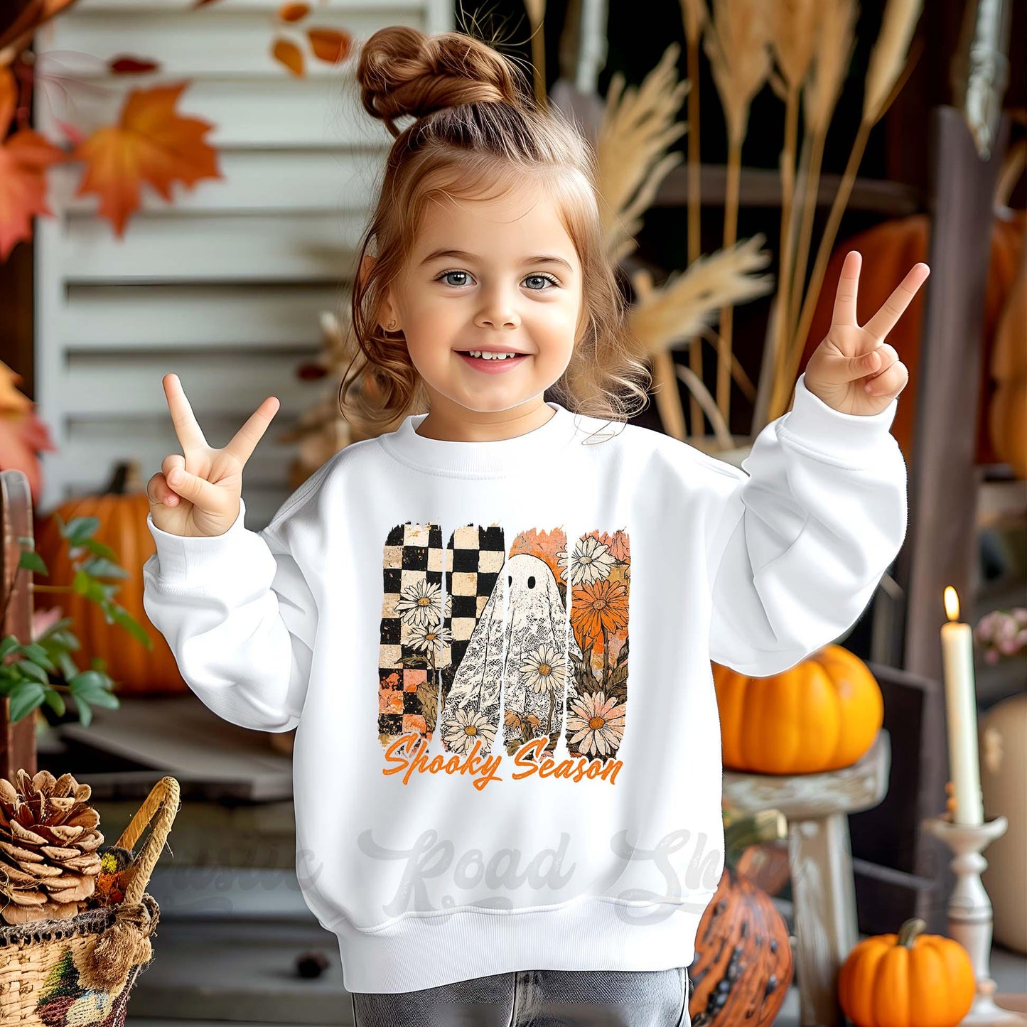 Spooky Season Sweatshirt, Halloween Sweatshirt, Kids Halloween Sweatshirt, Retro Halloween Sweatshirt, Ghost Neon Shirt