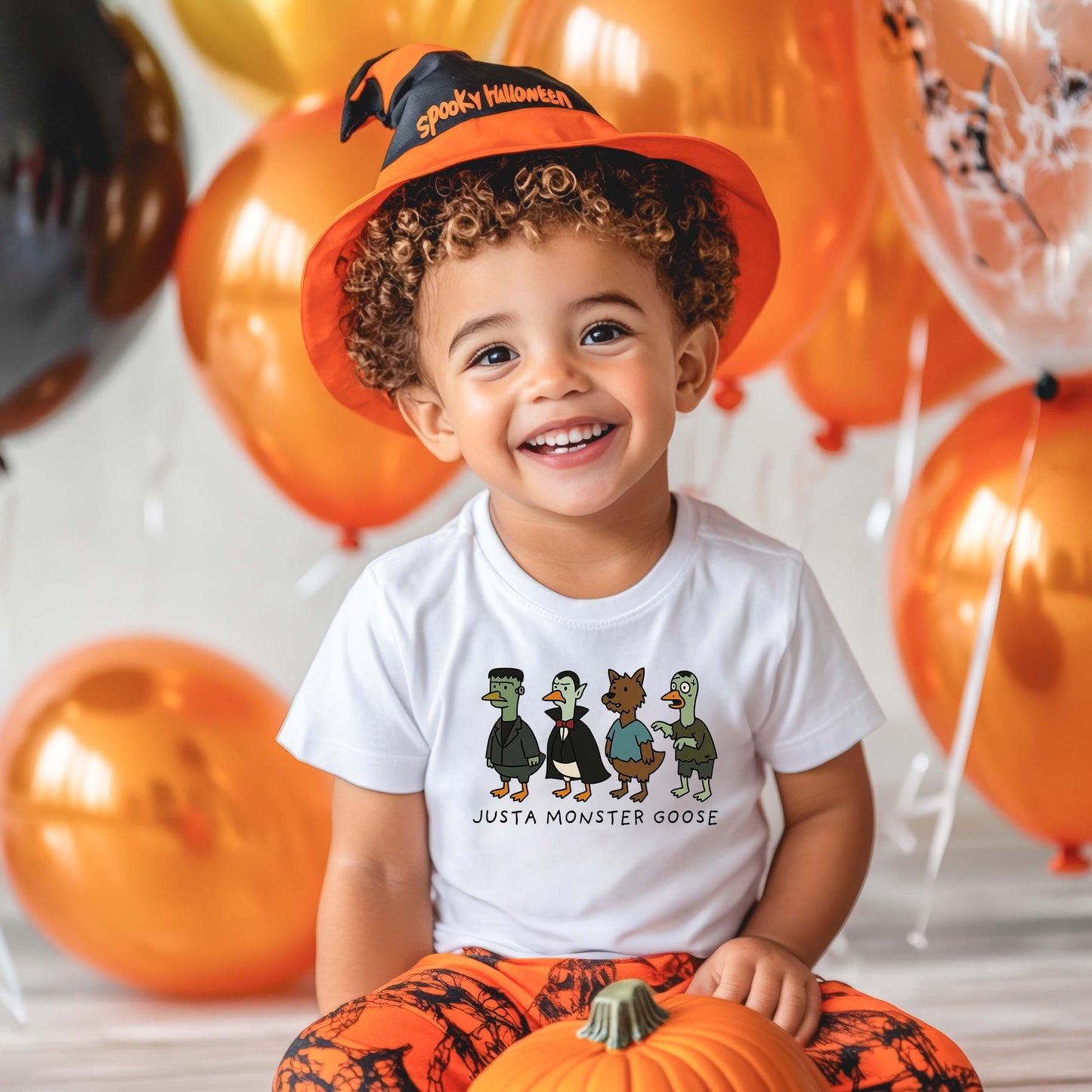 Toddler Goose Halloween Shirt, Halloween Boys T-Shirt, Boys Boo Shirt, Youth Halloween Shirt