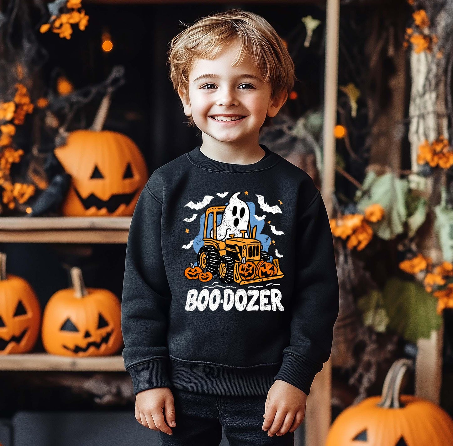 Deer Halloween Sweatshirt, Halloween Sweatshirt, Kids Halloween Sweatshirt, Retro Halloween Sweatshirt, Ghost Neon Shirt