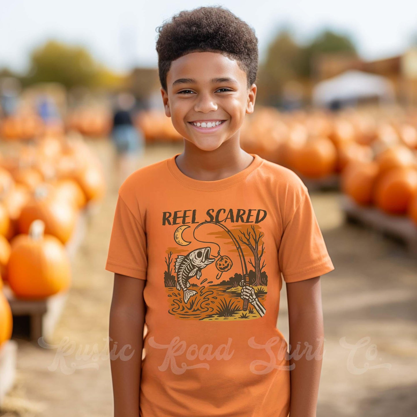 Toddler Fishing Halloween Shirt, Halloween Boys T-Shirt, Boys Boo Shirt, Youth Halloween Shirt