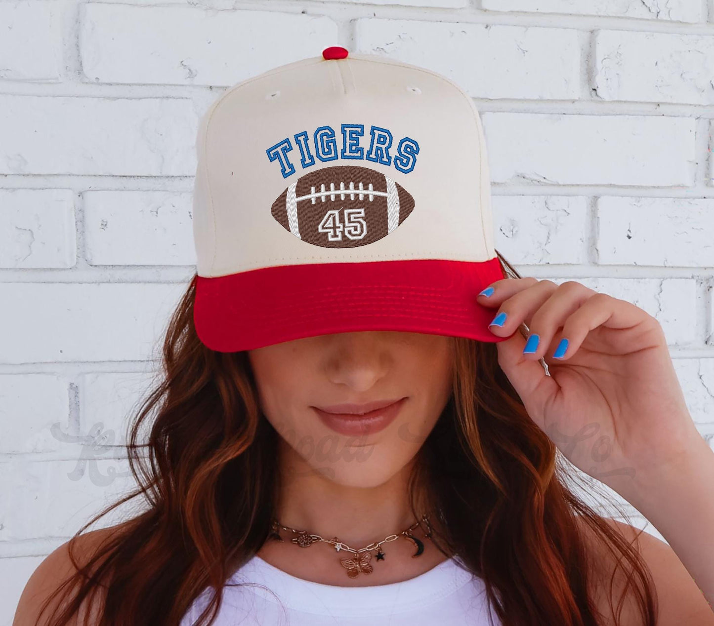 Custom Embroidered Hat, Football Trucker Hat, Embroidered Team Hat, Custom Trucker Hat