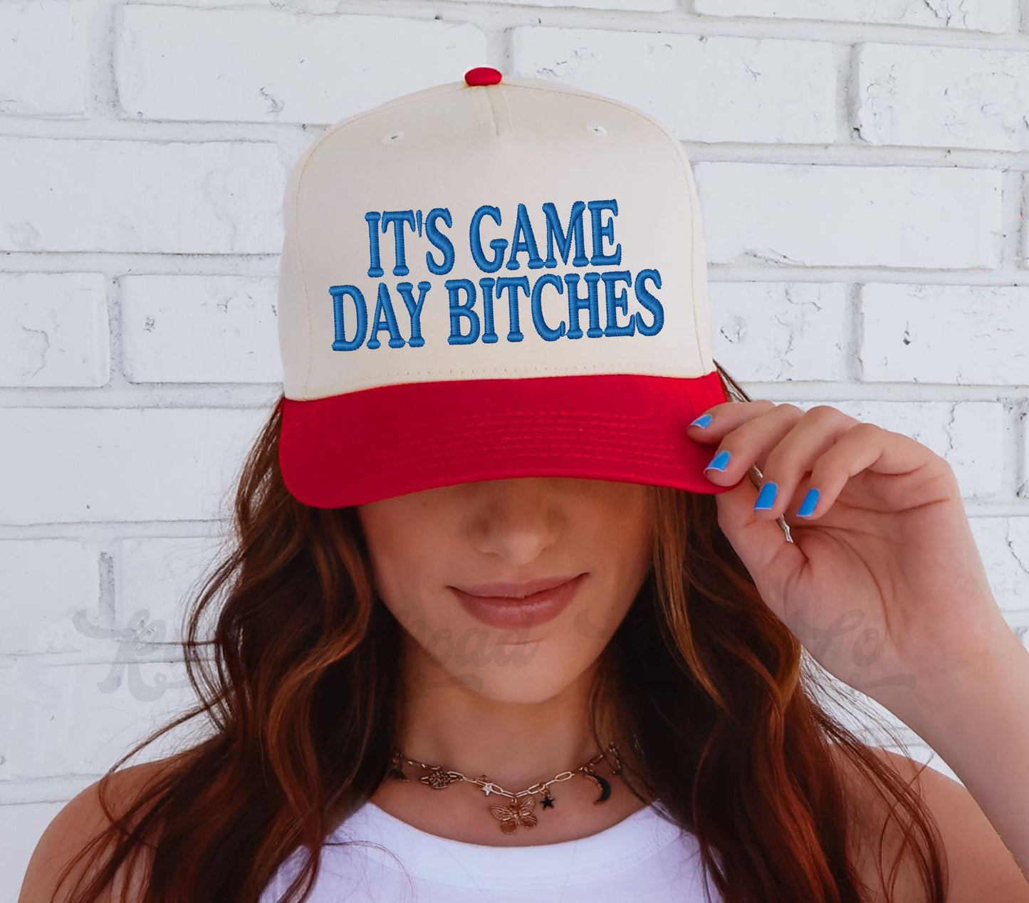 Game Day Trucker Hat, Custom Embroidered Hat, Football Trucker Hat, Embroidered Team Hat, Custom Trucker Hat