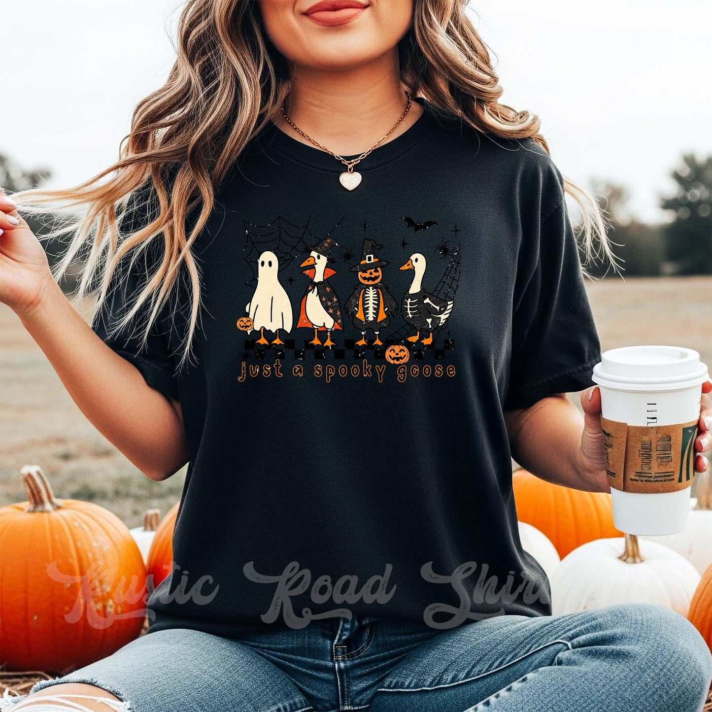 Just a Spooky Goose Shirt, Halloween Goose Shirt, Comfort Colors Halloween Shirt, Womens Halloween Shirt