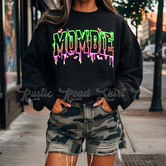 Mombie Halloween Sweatshirt, Mom Halloween Shirt, Vintage Halloween Sweatshirt, Retro Halloween Sweatshirt, Toddler Halloween Sweatshirt
