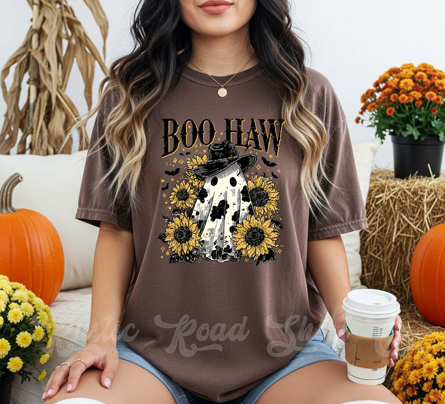 BooHaw Halloween Shirt, Halloween Shirt, Comfort Colors Halloween Shirt, Womens Halloween Shirt