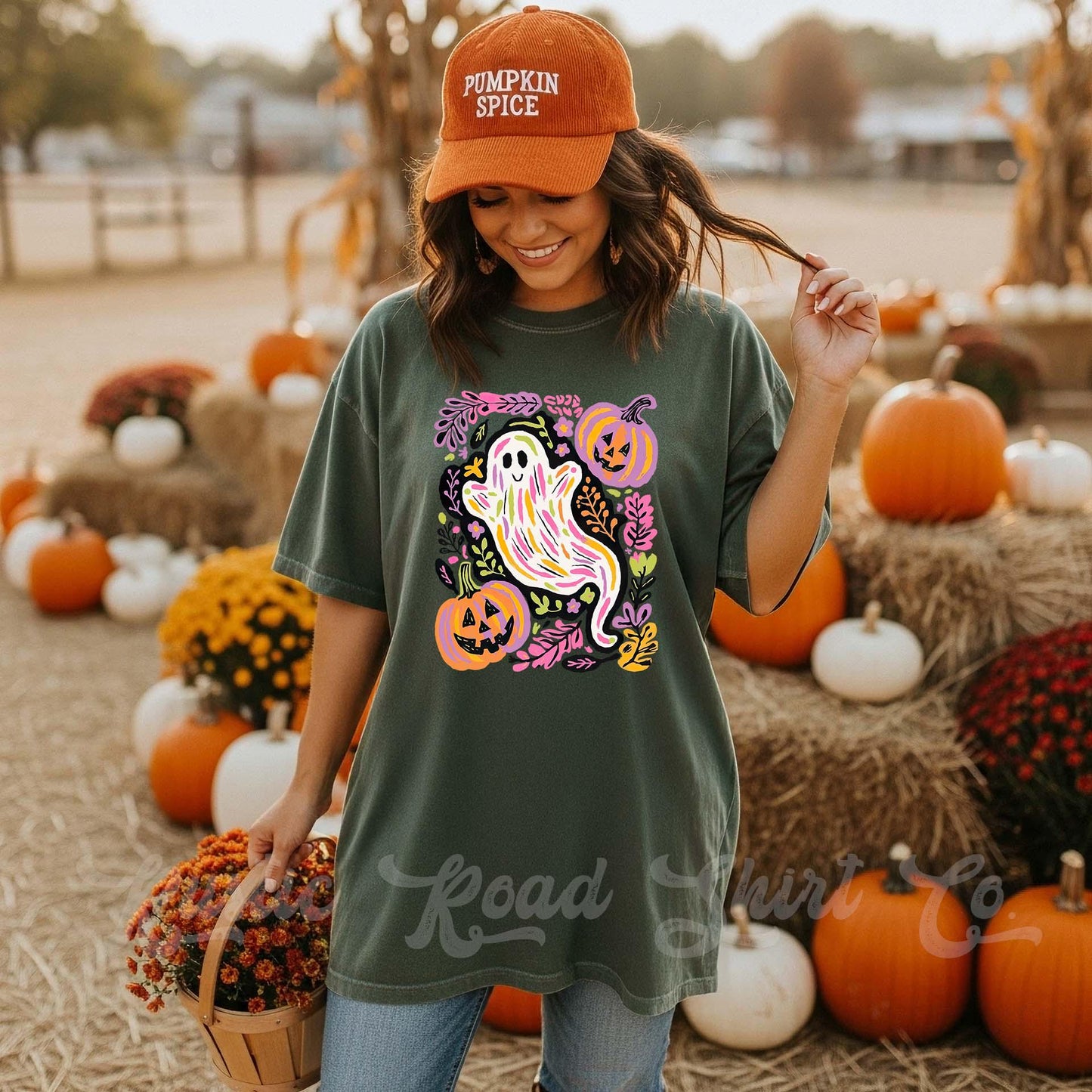 Retro Ghost Halloween Shirt, Halloween Shirt, Comfort Colors Halloween Shirt, Womens Halloween Shirt