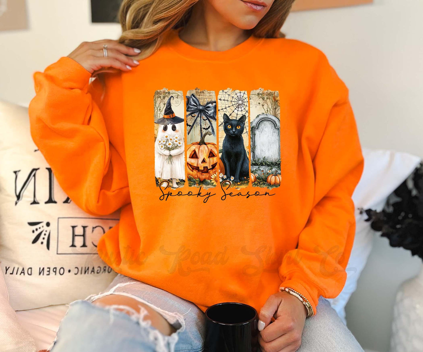 Cat Halloween Sweatshirt, Halloween Sweatshirt, Vintage Halloween Sweatshirt, Retro Halloween Sweatshirt, Toddler Halloween Sweatshirt