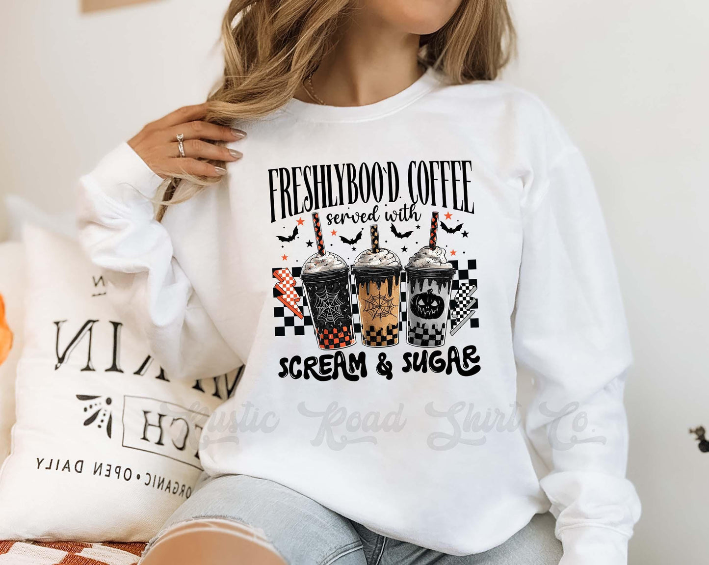 Coffee Halloween Sweatshirt, Halloween Sweatshirt, Vintage Halloween Sweatshirt, Retro Halloween Sweatshirt, Toddler Halloween Sweatshirt