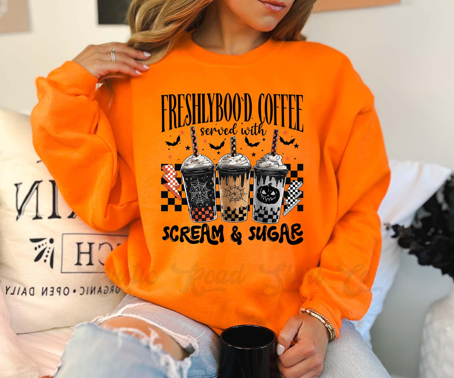 Coffee Halloween Sweatshirt, Halloween Sweatshirt, Vintage Halloween Sweatshirt, Retro Halloween Sweatshirt, Toddler Halloween Sweatshirt