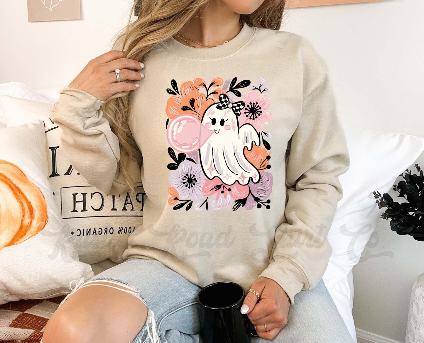 Ghost Halloween Sweatshirt, Vintage Halloween Sweatshirt, Retro Halloween Sweatshirt, Toddler Halloween Sweatshirt