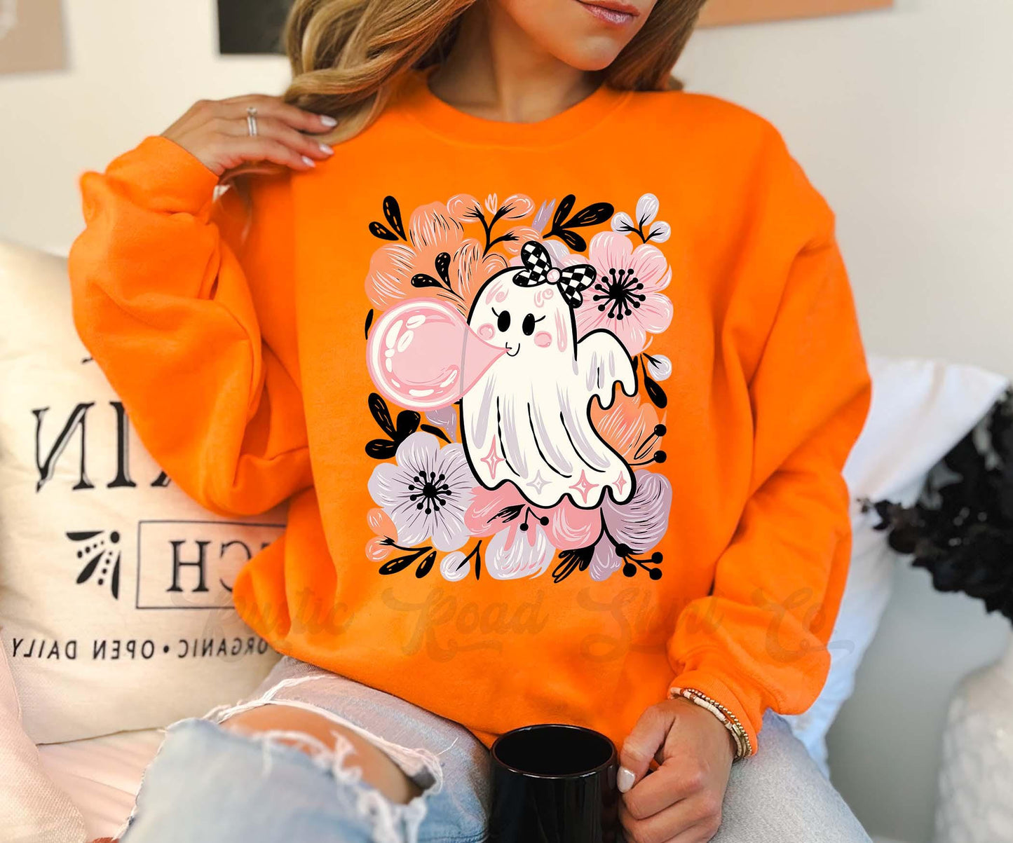 Ghost Halloween Sweatshirt, Vintage Halloween Sweatshirt, Retro Halloween Sweatshirt, Toddler Halloween Sweatshirt
