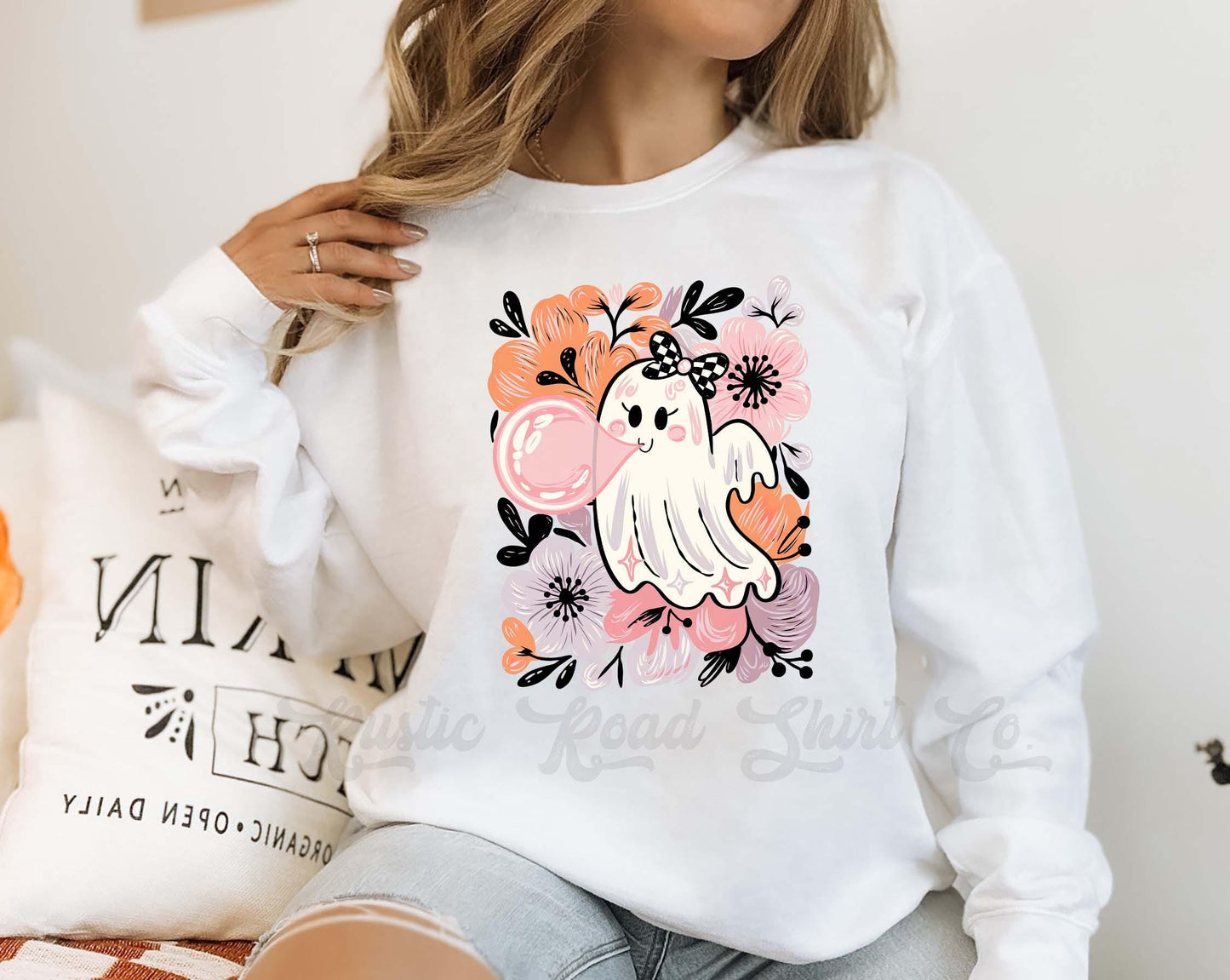 Ghost Halloween Sweatshirt, Vintage Halloween Sweatshirt, Retro Halloween Sweatshirt, Toddler Halloween Sweatshirt