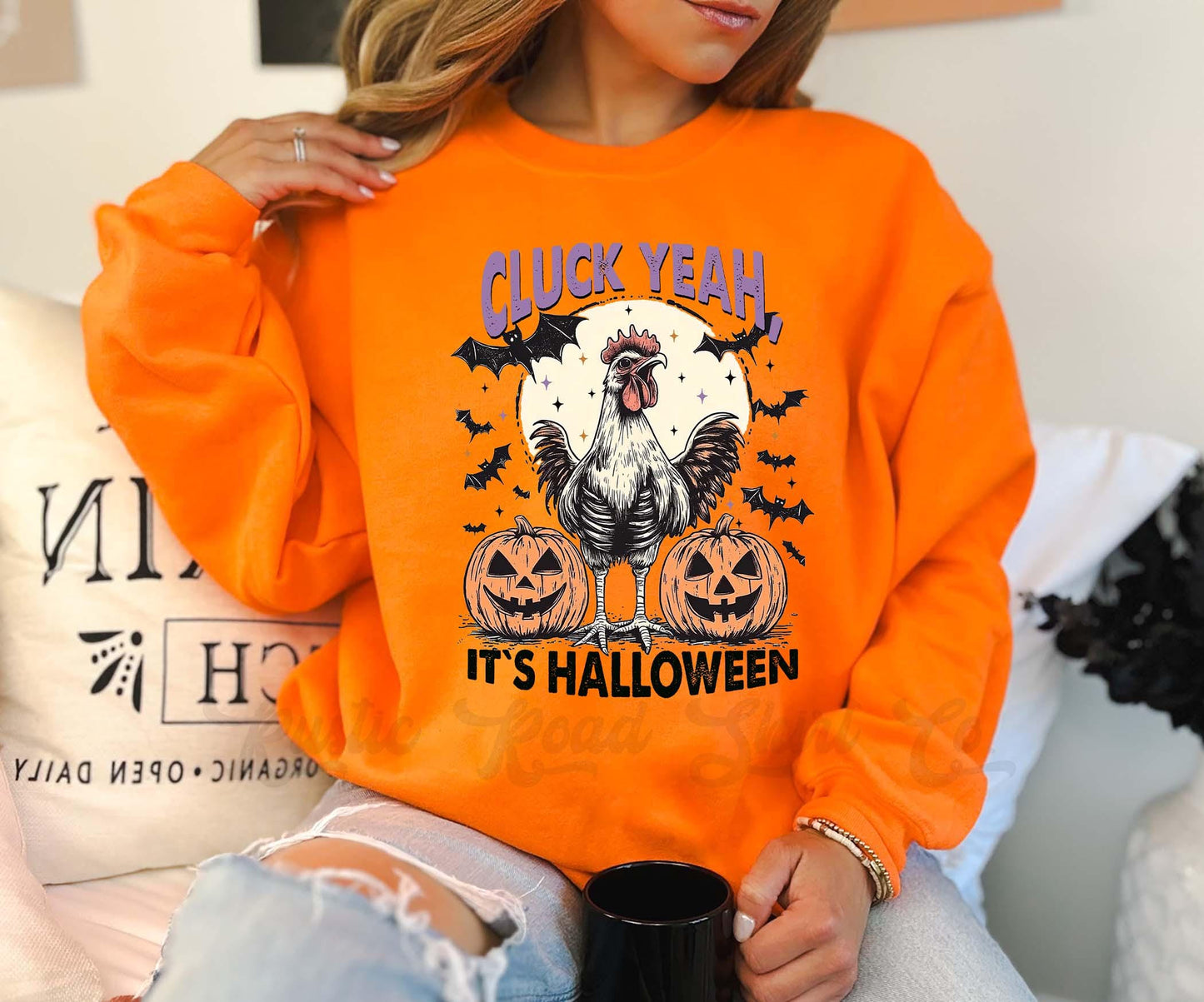 Chicken Halloween Sweatshirt, Women's Halloween Sweatshirt, Retro Halloween Sweatshirt, Toddler Halloween Sweatshirt