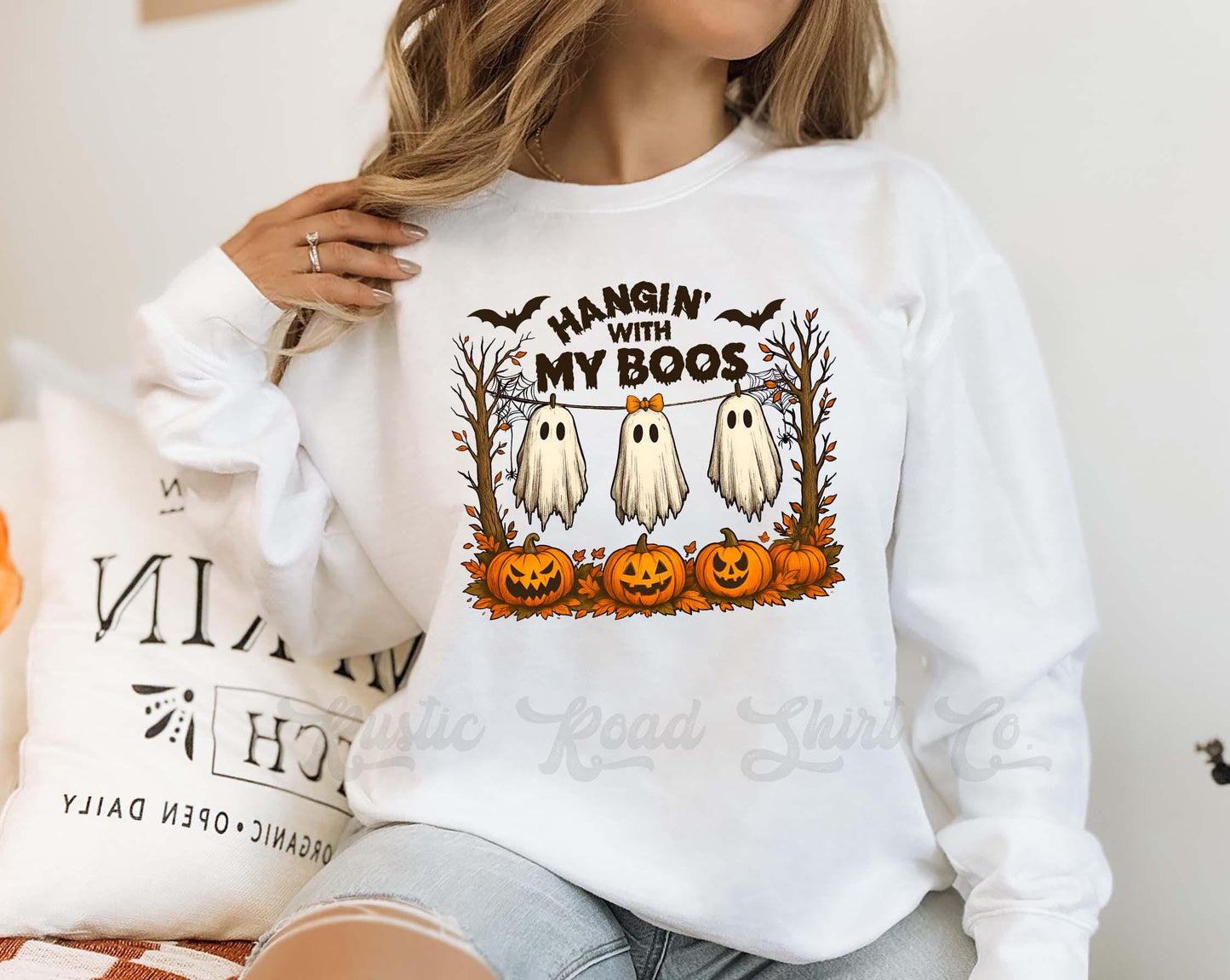Ghost Halloween Sweatshirt, Women's Halloween Sweatshirt, Retro Halloween Sweatshirt, Toddler Halloween Sweatshirt
