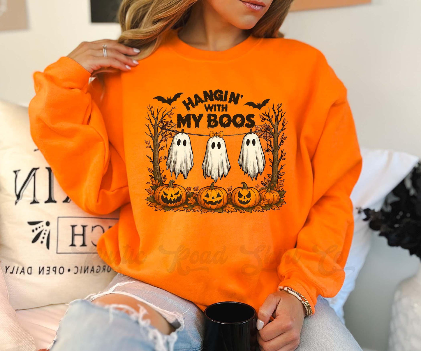 Ghost Halloween Sweatshirt, Women's Halloween Sweatshirt, Retro Halloween Sweatshirt, Toddler Halloween Sweatshirt